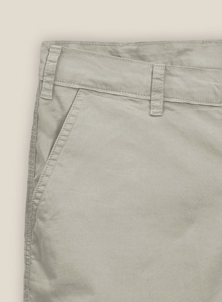 Slate Green Stretch Chino Shorts