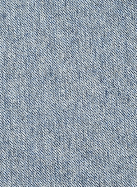 Light Blue Denim Tweed Pea Coat