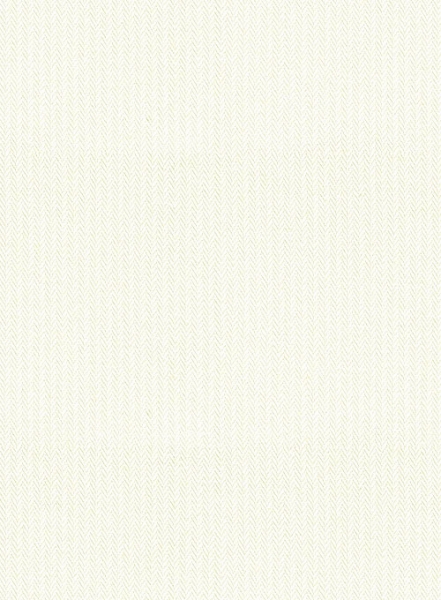 Ivory Herringbone Cotton Shirt