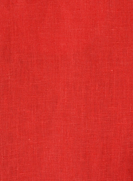 Pure Red Linen Pants