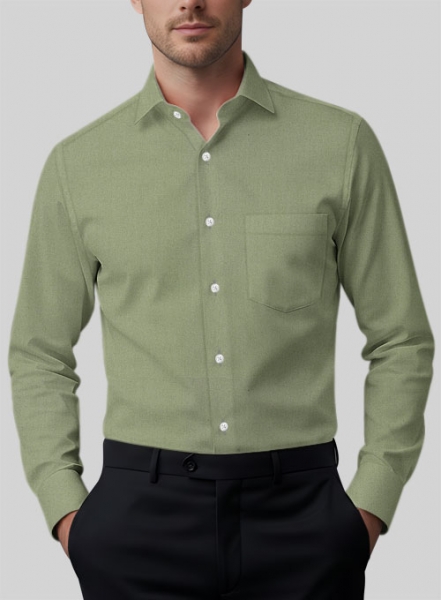 Basil Dust Stretch Poplene Shirt