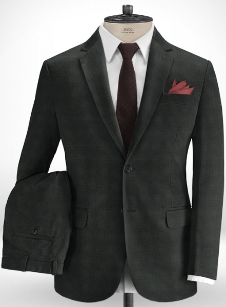 Cotton Stretch Accri Dark Gray Suit