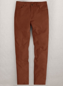 Stretch Summer Weight Rust Chino Jeans