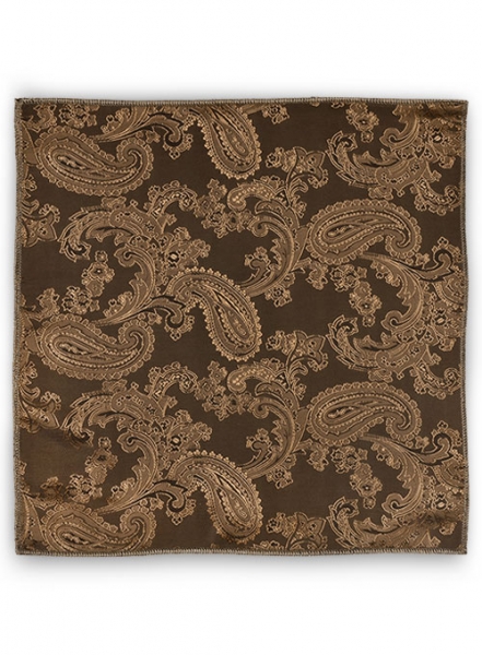 Paisley Pocket Square - Copper