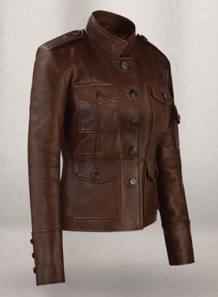 Spanish Brown Katherine Heigl Leather Jacket