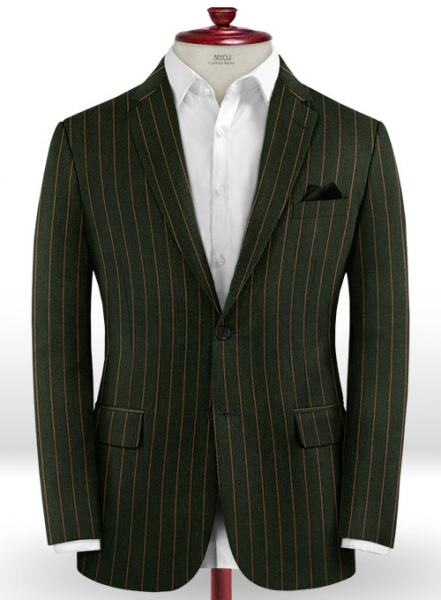 Jail Green Flannel Wool Jacket