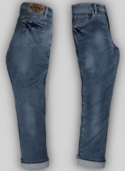 Knitted Jogger Denim Stretch Jeans - Desert Wash