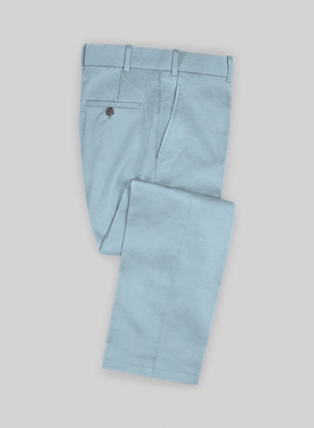 Italian Calm Blue Cotton Suit