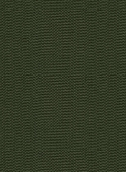 Olive Herringbone Cotton Shirt