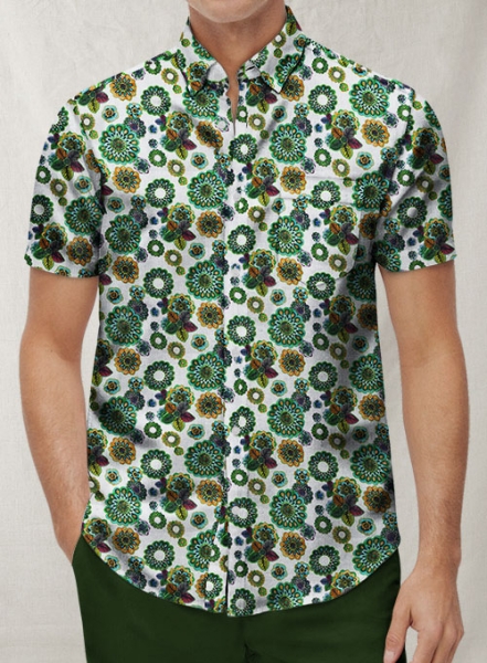 Italian Linen Palli Shirt - Half Sleeves