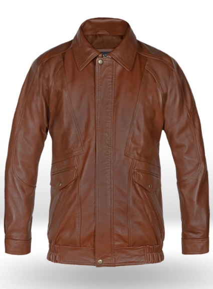 Aviator Bomber Leather Jacket