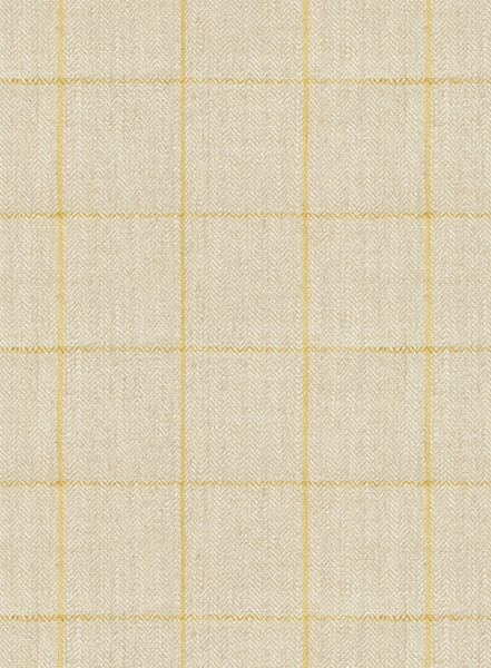 Italian Linen Prima Beige Checks Jacket