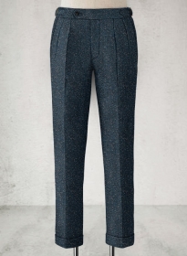 Robin Blue Flecks Donegal Highland Tweed Trousers