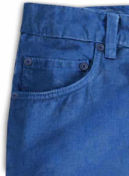 Turkish Blue Stretch Corduroy Jeans - 21 Wales