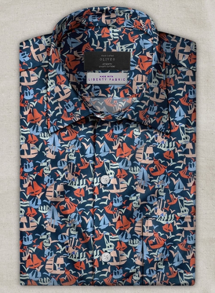 Liberty Salome Cotton Shirt - Half Sleeves