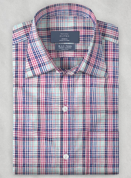 S.I.C. Tess. Italian Linen Loparo Shirt - Half Sleeves