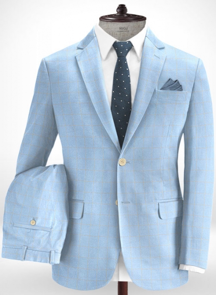 Cotton Nolfi Blue Suit