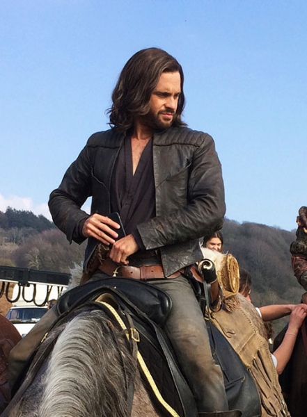 Tom Riley Da Vinci\'s Demons Leather Jacket #1