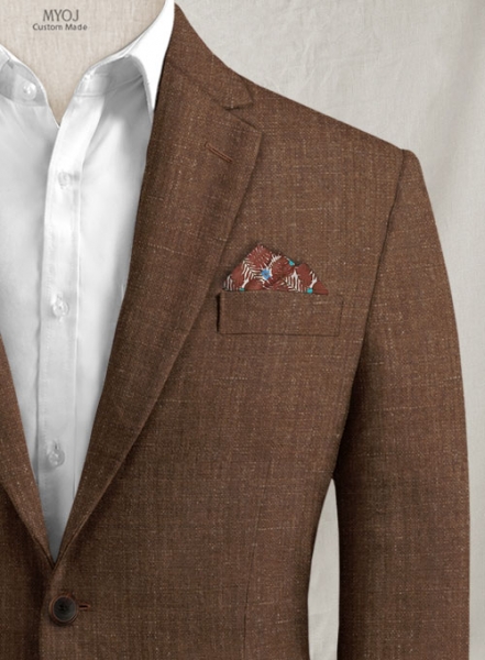 Italian Linen Farm Brown Jacket