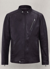 Motorad Purple Biker Leather Jacket