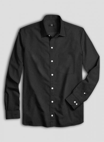 Black Stretch Poplene Shirt