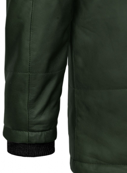 Soft Deep Olive Leather Jacket # 1000