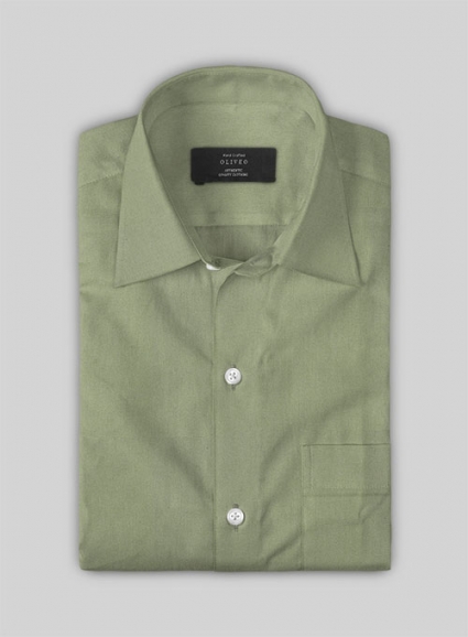 Basil Dust Stretch Poplene Shirt