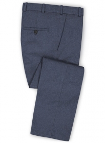 Reda Steel Blue Pure Wool Pants