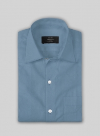 Azure Blue Stretch Poplene Shirt