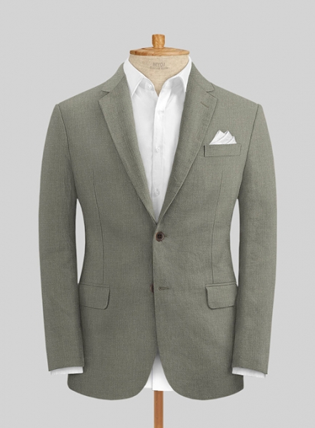 Sage Green Pure Linen Jacket