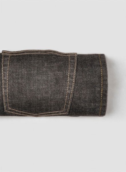 Stone Carbon Black Stretch Jeans - Hard Wash