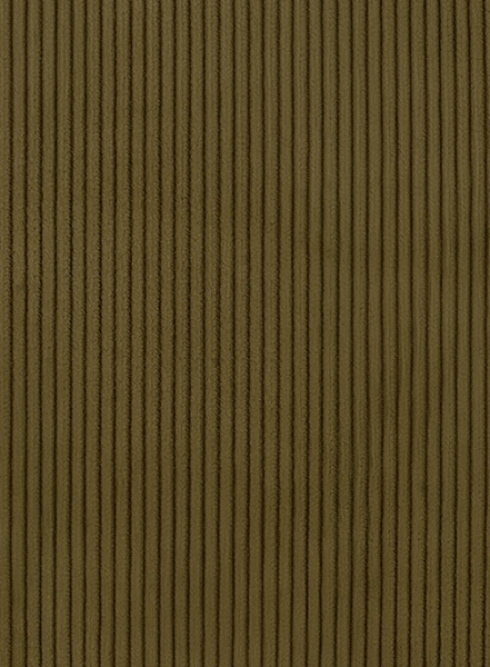 Italian Beige Thick Corduroy Trousers - 8 Wales