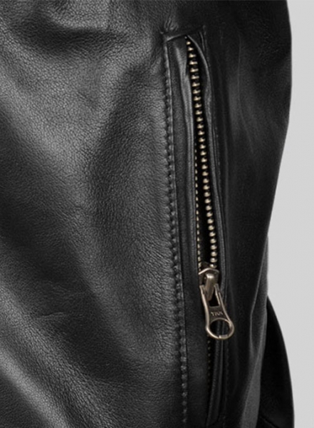Black Fight Club Leather Jacket