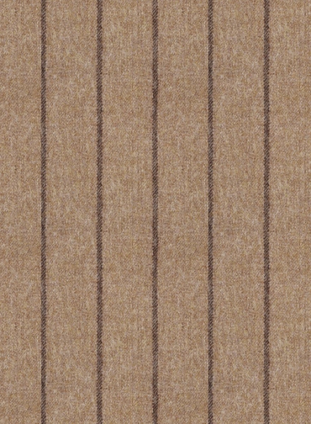 Italian Wool Cashmere Brown Stripe Pants