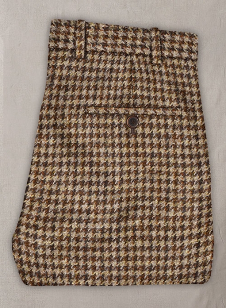 Harris Tweed Brown Houndstooth Pants