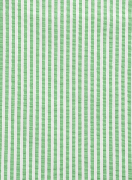 Italian Seersucker Light Green Shirt