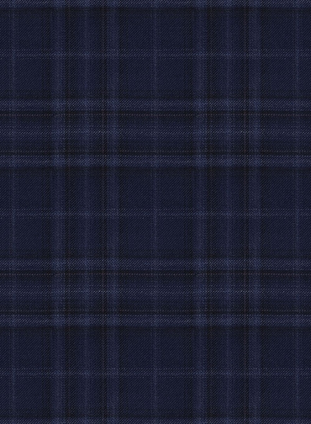Reda Port Blue Checks Wool Jacket