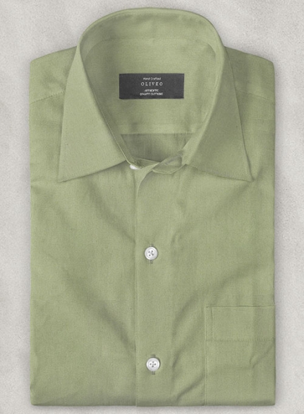 Basil Dust Stretch Poplene Shirt