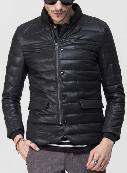 Retro Quilted Leather Jacket # 628 : Made To Measure Custom Jeans For ...