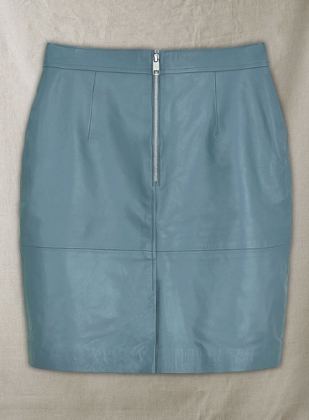 Bon Blue Meghan Markle Leather Skirt