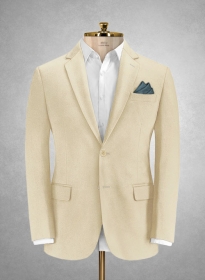 Italian Sand Beige Cotton Stretch Jacket