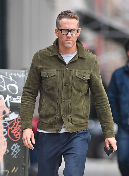 Ryan Reynolds Leather Jacket #3