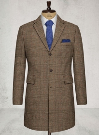 Como Checks Tweed Overcoat
