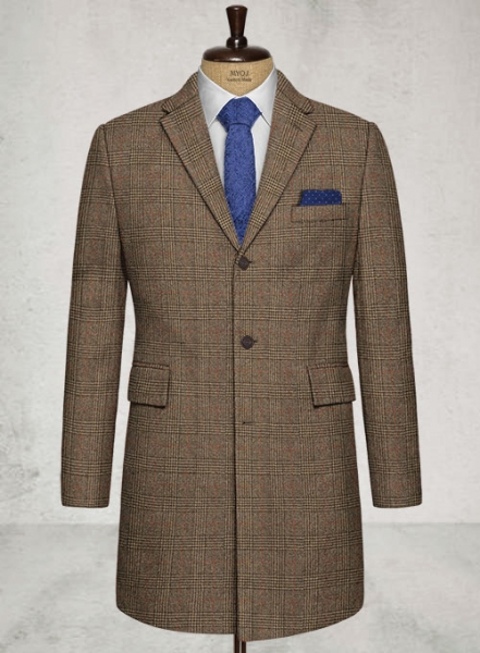 Como Checks Tweed Overcoat