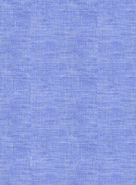 European Jordy Blue Linen Shirt - Full Sleeves