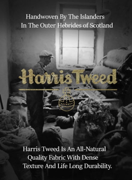 Harris Tweed Barley Gray Highland Trousers