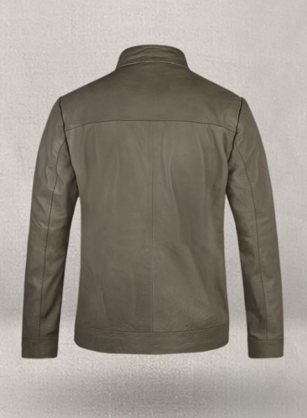 Croma Gray Washed & Wax Tom Cruise Fallout Leather Jacket