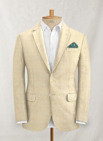 Italian Linen Lusso Burlywood Jacket