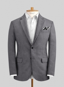 Solbiati Gray Blue Seersucker Jacket