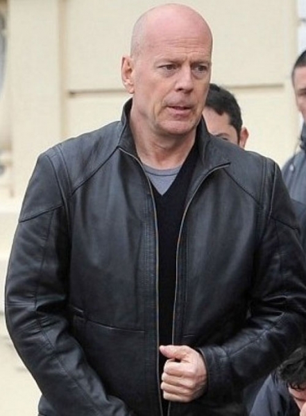 Bruce Willis Red 2 Leather Jacket